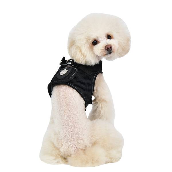 Puppia Thermal Soft Harness model B Black - Premium hondentuig > honden harnas from Puppia - Just €20! Shop now at Frenkiezdogshop