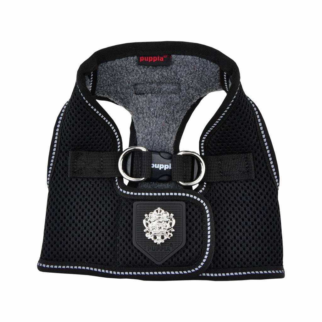 Puppia Thermal Soft Harness model B Black - Premium hondentuig > honden harnas from Puppia - Just €20! Shop now at Frenkiezdogshop