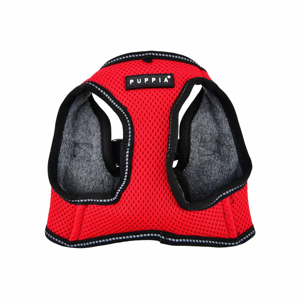 Puppia Thermal Soft Vest Harness model B Red - Premium hondentuig > honden harnas from Puppia - Just €20! Shop now at Frenkiezdogshop
