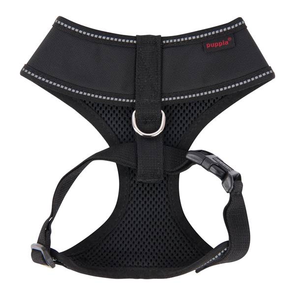 Puppia Trek Harness model A Black hondentuig > honden harnas > model A Small