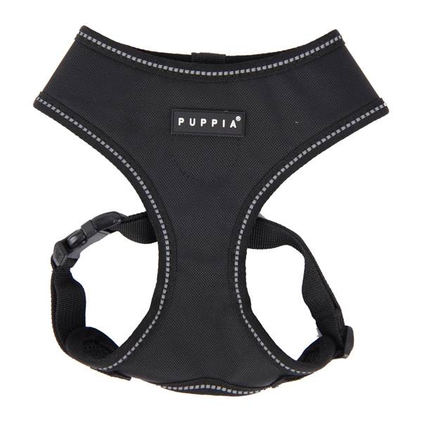 Puppia Trek Harness model A Black hondentuig > honden harnas > model A Small