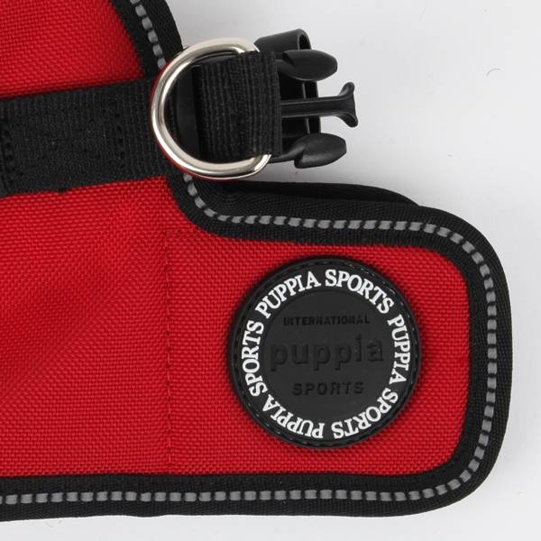 Puppia Trek Vest Harness model B Red - Premium hondentuig > honden harnas from Puppia - Just €20! Shop now at Frenkiezdogshop