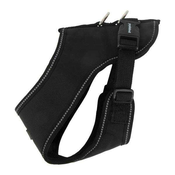 Puppia Trek Harness model E Black - Premium hondentuig > honden harnas from Puppia - Just €20! Shop now at Frenkiezdogshop