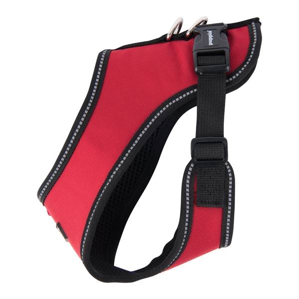 Puppia Trek Harness model E Red - Premium hondentuig > honden harnas from Puppia - Just €20! Shop now at Frenkiezdogshop