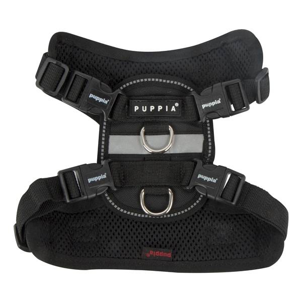 Puppia Trek Harness model F Black - Premium hondentuig > honden harnas from Puppia - Just €20! Shop now at Frenkiezdogshop
