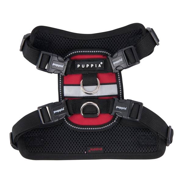 Puppia Trek Harness model F Red - Premium hondentuig > honden harnas from Puppia - Just €20! Shop now at Frenkiezdogshop