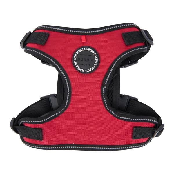 Puppia Trek Harness model F Red - Premium hondentuig > honden harnas from Puppia - Just €20! Shop now at Frenkiezdogshop