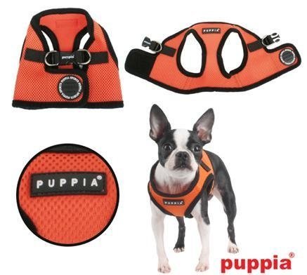 Puppia Soft Vest Harness model B orange hondentuig > honden harnas > model B X - Small