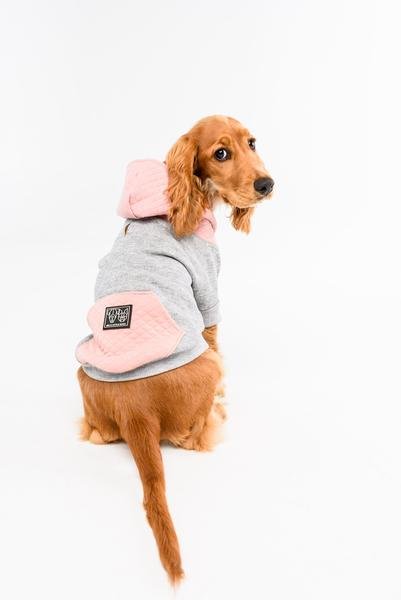 Big and Little Dogs hoody jumper Quilted Blush ( X small ) - Premium Hondenkleding > Hondentrui from Big and Little Dogs - Just €10! Shop now at Frenkiezdogshop