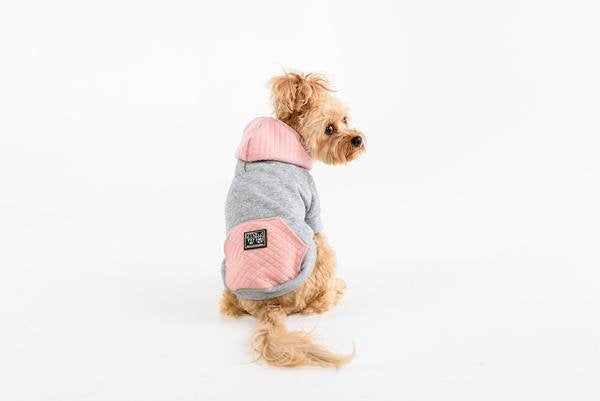 Big and Little Dogs hoody jumper Quilted Blush ( X small ) - Premium Hondenkleding > Hondentrui from Big and Little Dogs - Just €10! Shop now at Frenkiezdogshop