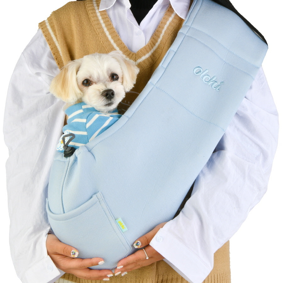 Olchi Hug Cushion Sling Bag draagzak SkyBlue - Premium Hondentas > draagzak from Olchi - Just €64.99! Shop now at Frenkiezdogshop