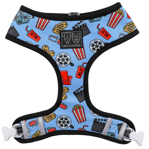 Big and Little Dogs Reversible Harness Lights, Camera, Action ( XS & M ) - Premium hondentuig > honden harnas from Big and Little Dogs - Just €10! Shop now at Frenkiezdogshop