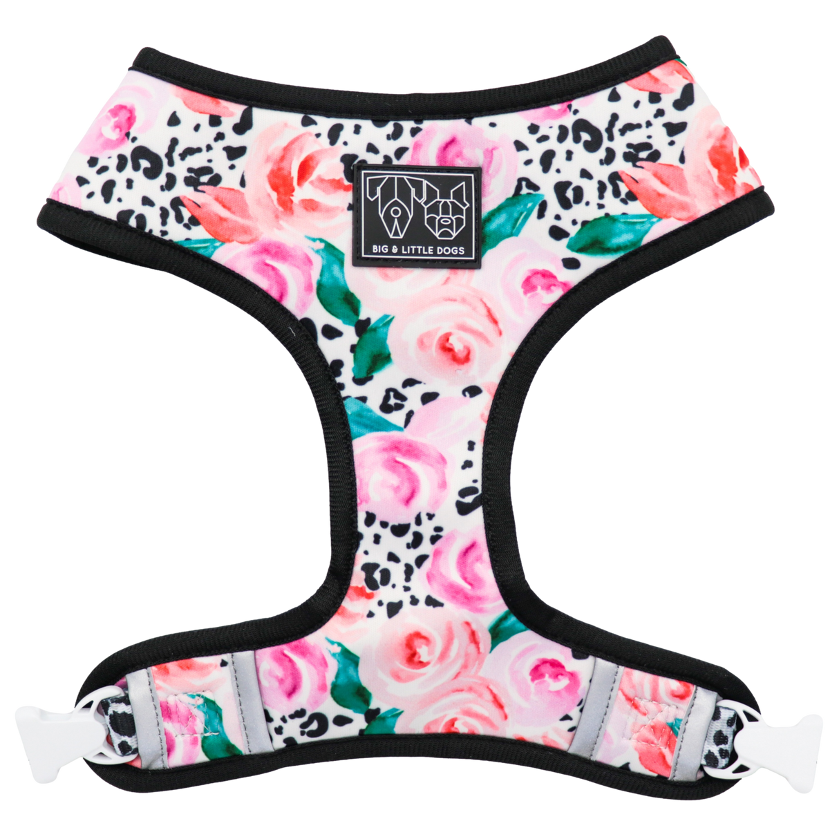 Big and Little Dogs Reversible Pretty as a Peony - Premium hondentuig > honden harnas from Big and Little Dogs - Just €10! Shop now at Frenkiezdogshop
