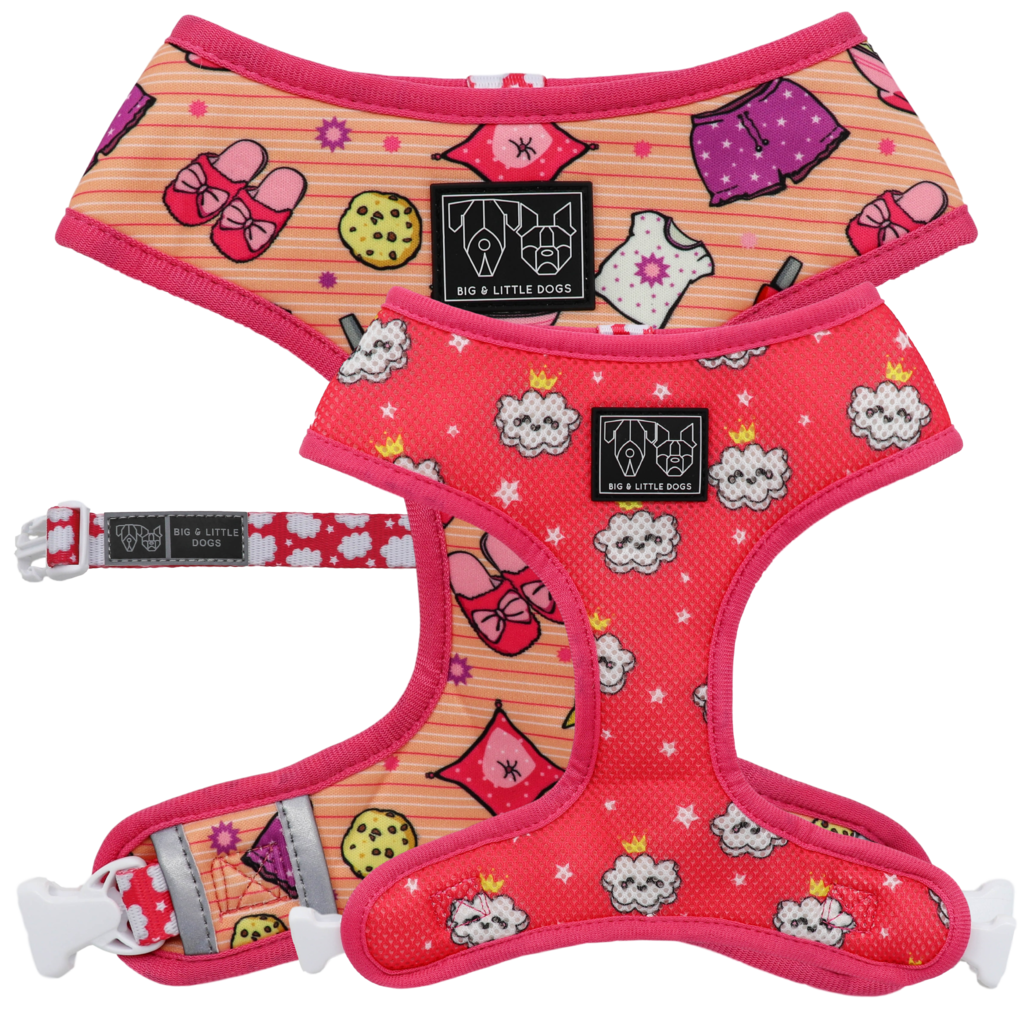 Big and Little Dogs Reversible Harness Slumber Party - Premium hondentuig > honden harnas from Big and Little Dogs - Just €10! Shop now at Frenkiezdogshop