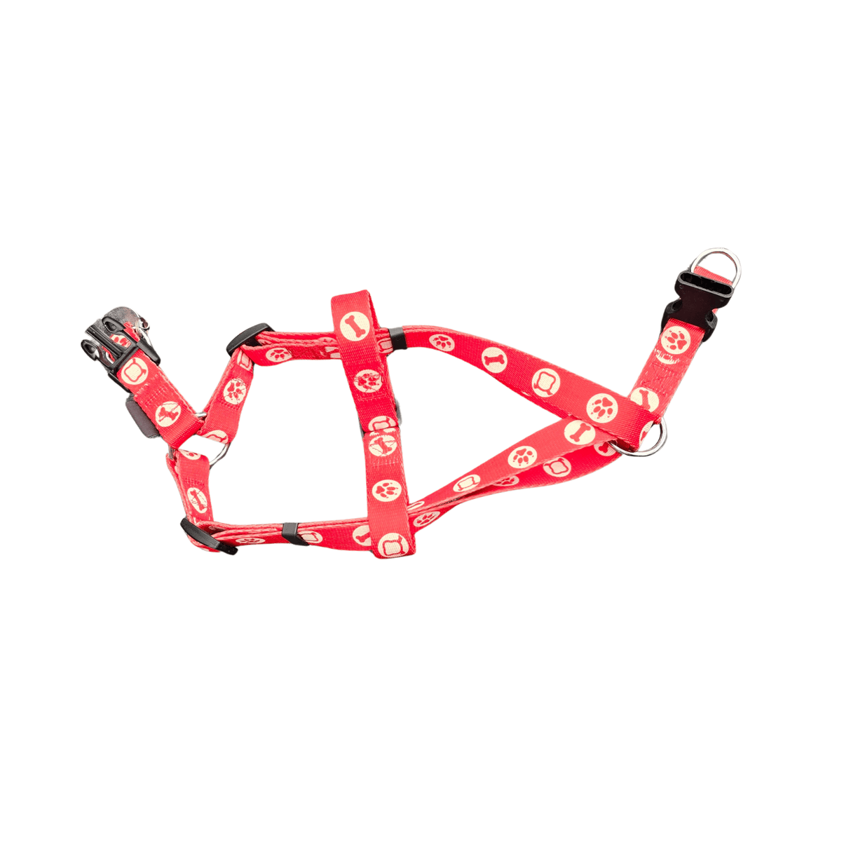 Bobby Bones harness tweedekans Red, blue & brown hondentuig > honden harnas > overige modellen Red medium