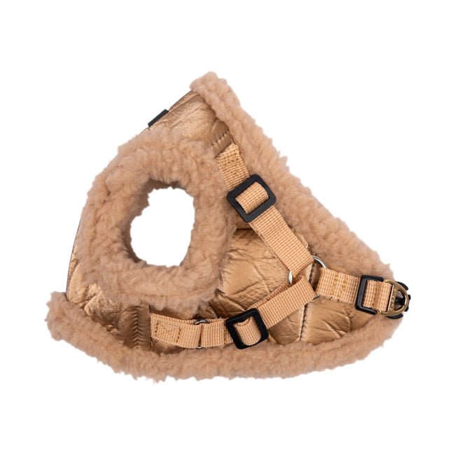 Puppia Winterstride Vest Harness NB Beige hondentuig > honden harnas > model B Small