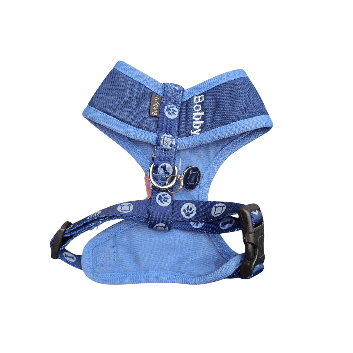 Bobby bones harness soft Blue large hondentuig > honden harnas > model A X - Small