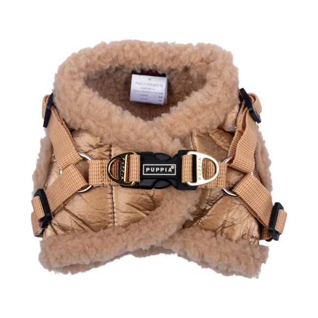 Puppia Winterstride Vest Harness NB Beige hondentuig > honden harnas > model B Small
