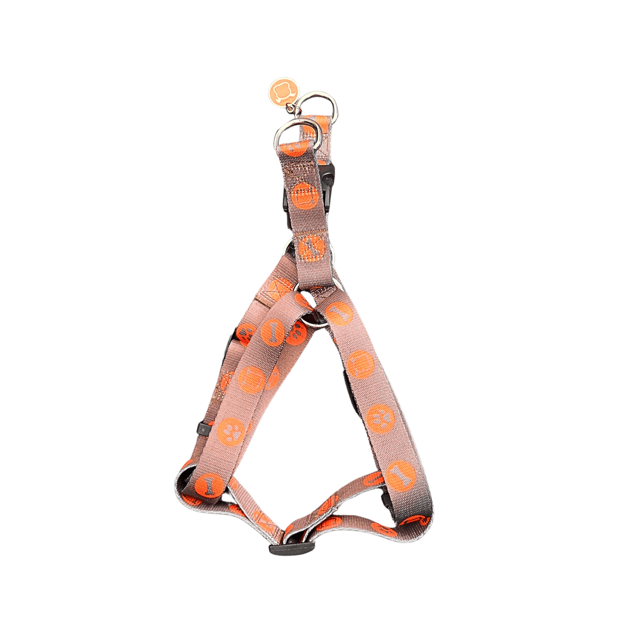 Bobby Bones harness tweedekans Red, blue & brown hondentuig > honden harnas > overige modellen Red medium