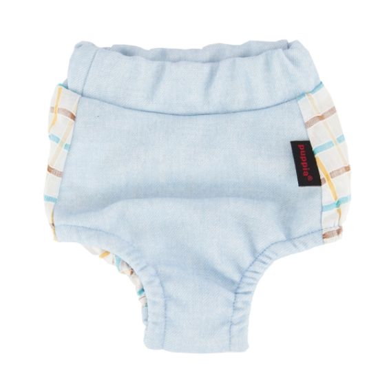 Puppia Tot sanitary panty sky blue - Premium Loopsheidbroekje > Periodebroekje from Puppia - Just €10! Shop now at Frenkiezdogshop
