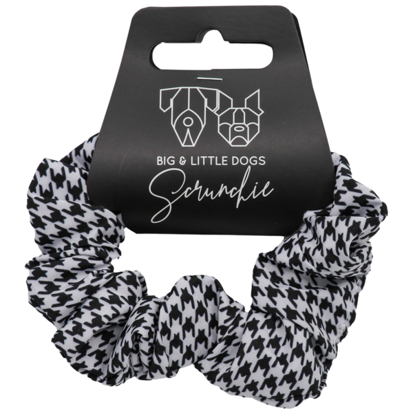 Big and Little Dogs Houndstooth Squad scrunchie - Premium Haarelastiek > haarasseccoire from Big and Little Dogs - Just €5! Shop now at Frenkiezdogshop