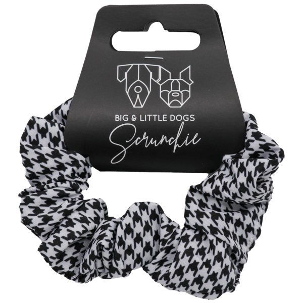 Big and Little Dogs Houndstooth Squad scrunchie Haarelastiek > haarasseccoire Standaard/One Size