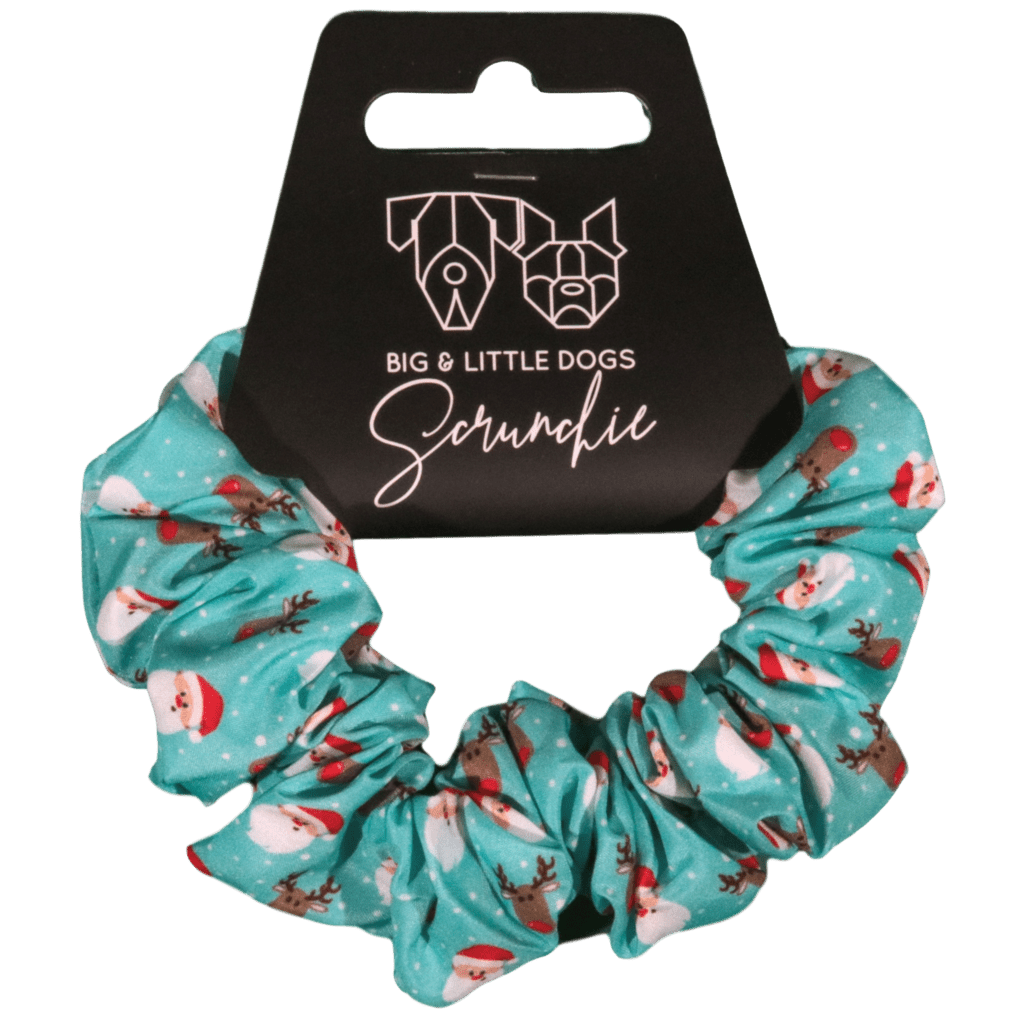 Big and Little Dogs Santa's Reindeers scrunchie Haarelastiek > haarasseccoire Standaard/One Size