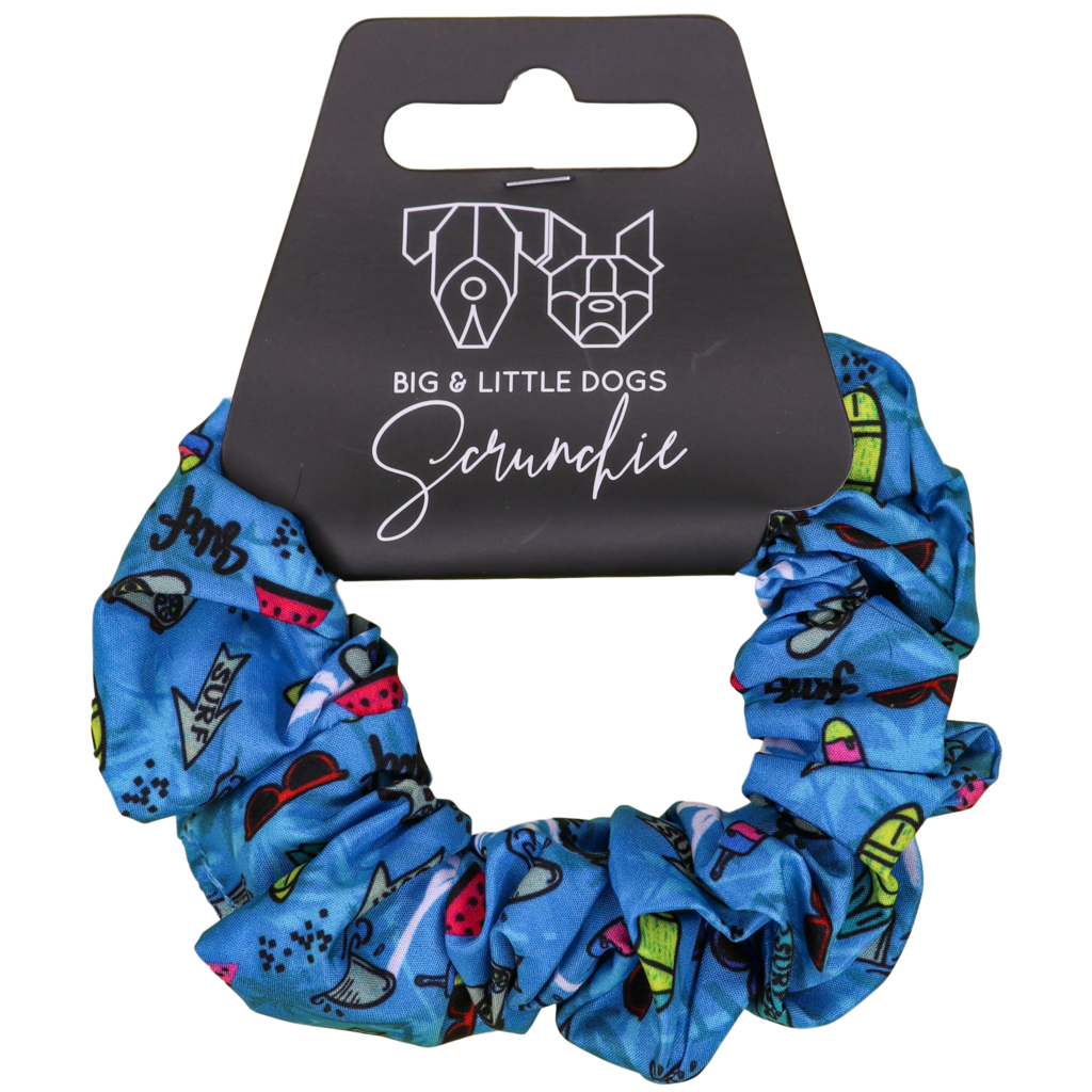 Big and Little Dogs Surf's Up scrunchie - Premium Haarelastiek > haarasseccoire from Big and Little Dogs - Just €5! Shop now at Frenkiezdogshop
