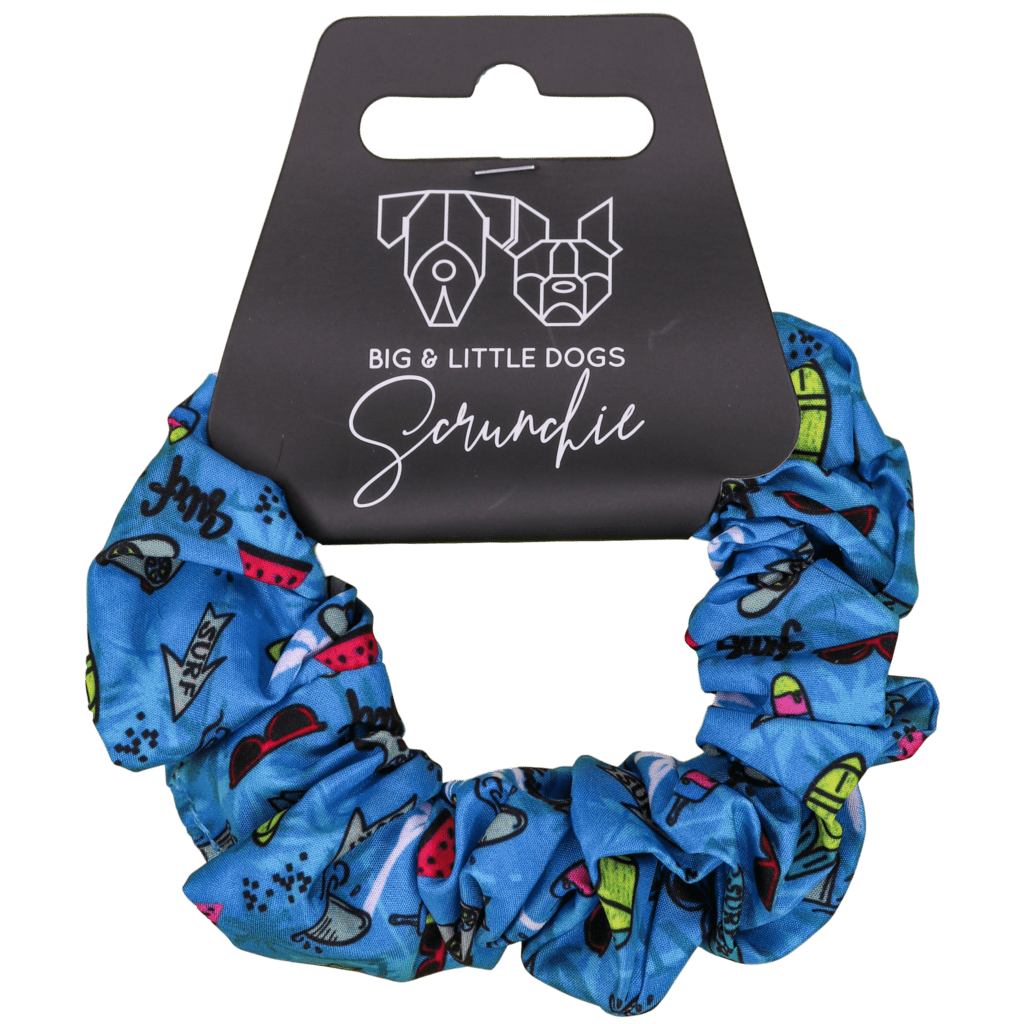 Big and Little Dogs Surf's Up scrunchie Haarelastiek > haarasseccoire Standaard/One Size