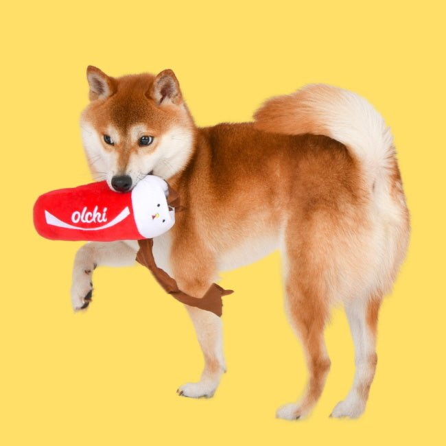 Olchi Fivedogs Drink Plush & Squeaky Dog Toy Hondenspeeltje > Hondenspeelgoed one - size