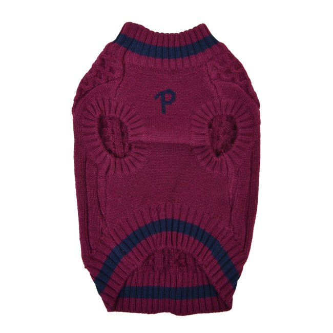 Puppia Winter Sweater Fannar Burgundy Hondenkleding > Hondentrui Small