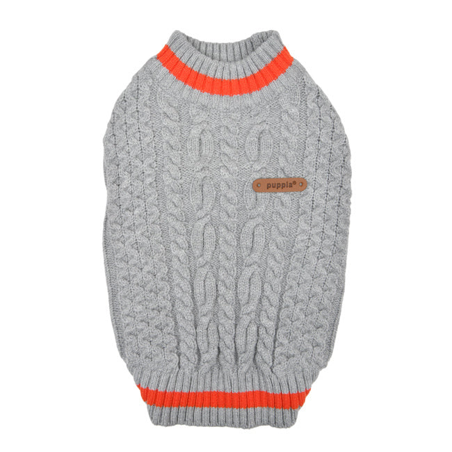 Puppia Winter Sweater Fannar Melange Grey - Premium Hondenkleding > Hondentrui from Puppia - Just €25! Shop now at Frenkiezdogshop