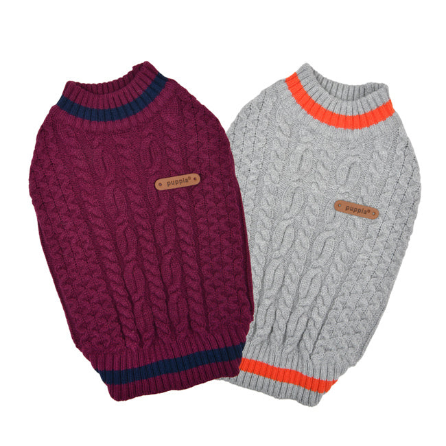 Puppia Winter Sweater Fannar Melange Grey - Premium Hondenkleding > Hondentrui from Puppia - Just €25! Shop now at Frenkiezdogshop