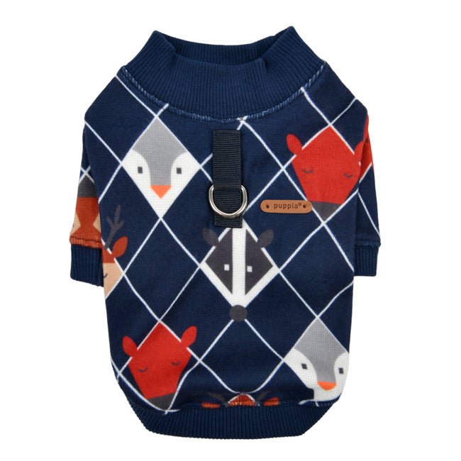 Puppia Alba Jacket Harness Navy Hondenkleding > Hondentrui Small