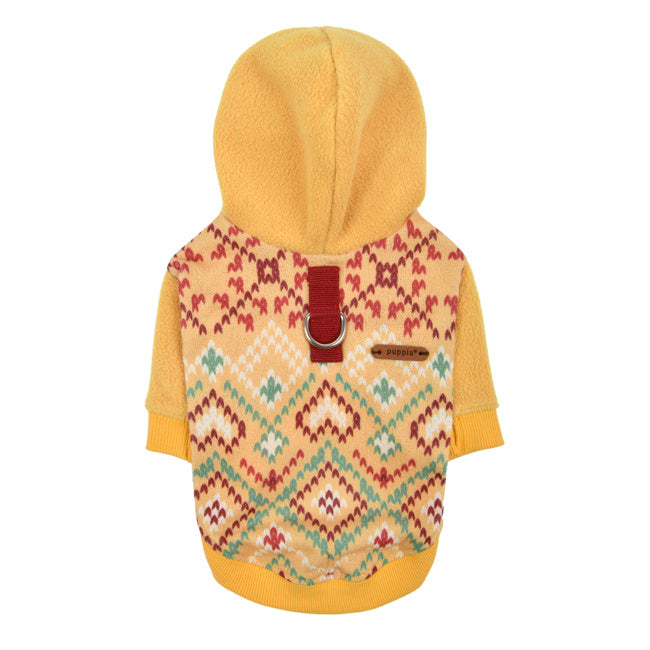 Puppia Skadi Hoody Jacket Harness Yellow - Premium Hondenkleding > Hondentrui from Puppia - Just €39.99! Shop now at Frenkiezdogshop