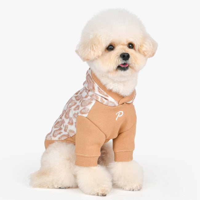 Puppia Kovo Hoody Jacket Harness Beige Hondenkleding > Hondentrui Small