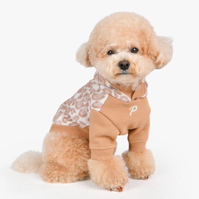 Puppia Kovo Hoody Jacket Harness Beige Hondenkleding > Hondentrui Small