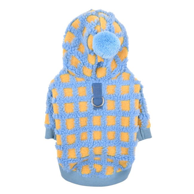 Puppia Stefan Hoody Jacket Harness Blue Hondenkleding > hondenjas Small