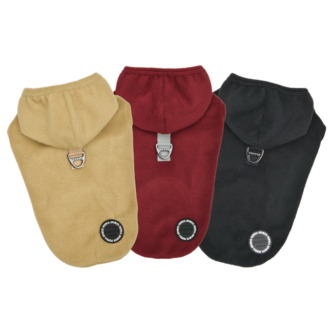 Puppia Zuko Fleece Jacket Harness Beige - Premium hondentuig > honden harnas from Puppia - Just €30.99! Shop now at Frenkiezdogshop