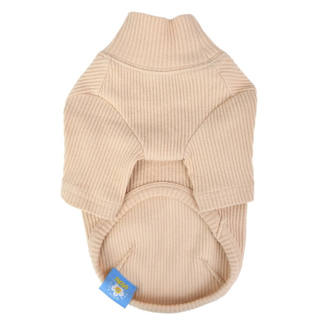 Olchi Wave TurtleNeck Sweater T-Shirt Beige - Premium Hondenkleding > Hondentrui from Olchi - Just €20! Shop now at Frenkiezdogshop