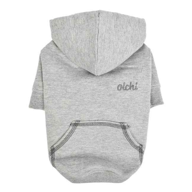 Olchi Simple Hood hondentrui Hoodie Grey - Premium Hondenkleding > Hondentrui from Olchi - Just €20! Shop now at Frenkiezdogshop