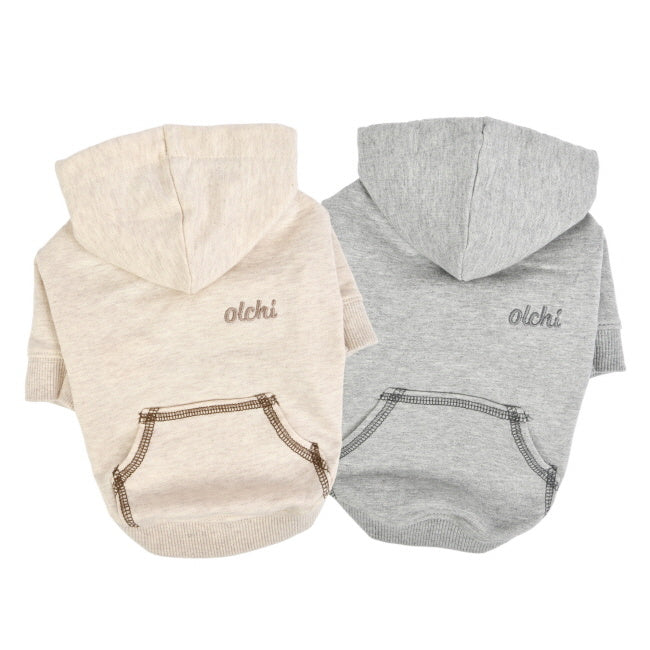 Olchi Simple Hood hondentrui Hoodie Grey - Premium Hondenkleding > Hondentrui from Olchi - Just €20! Shop now at Frenkiezdogshop