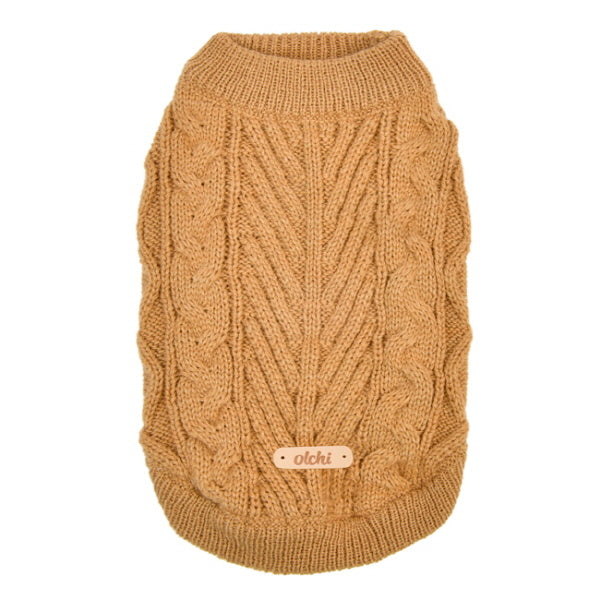 Olchi Breaded Knit Hondentrui beige - Premium Hondenkleding > Hondentrui from Olchi - Just €25! Shop now at Frenkiezdogshop