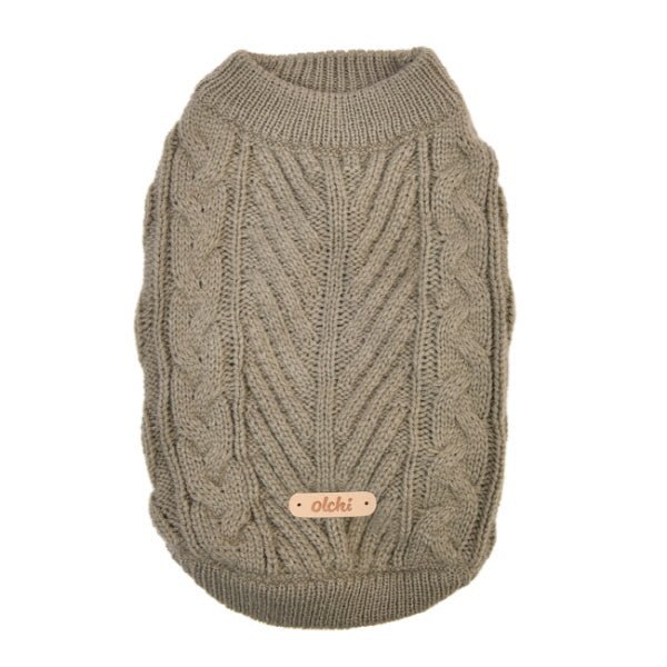 Olchi Breaded Knit Hondentrui grey Hondenkleding > Hondentrui Small