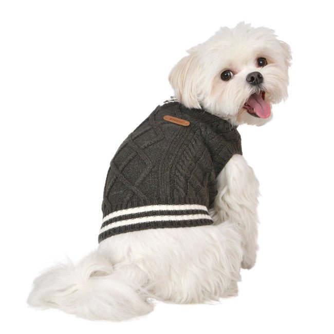 Puppia Winter Sweater Pierre Khaki Hondenkleding > Hondentrui Small