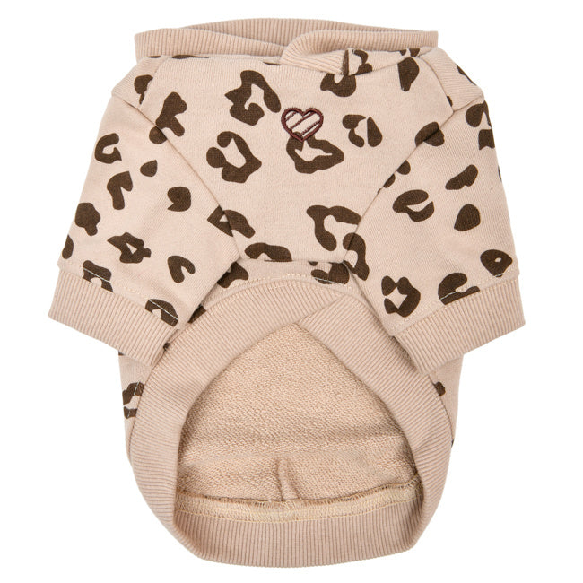 Pinkaholic Leopardess hooded shirt Beige - Premium hondenkleding > hondenshirt from Pinkaholic - Just €39.99! Shop now at Frenkiezdogshop
