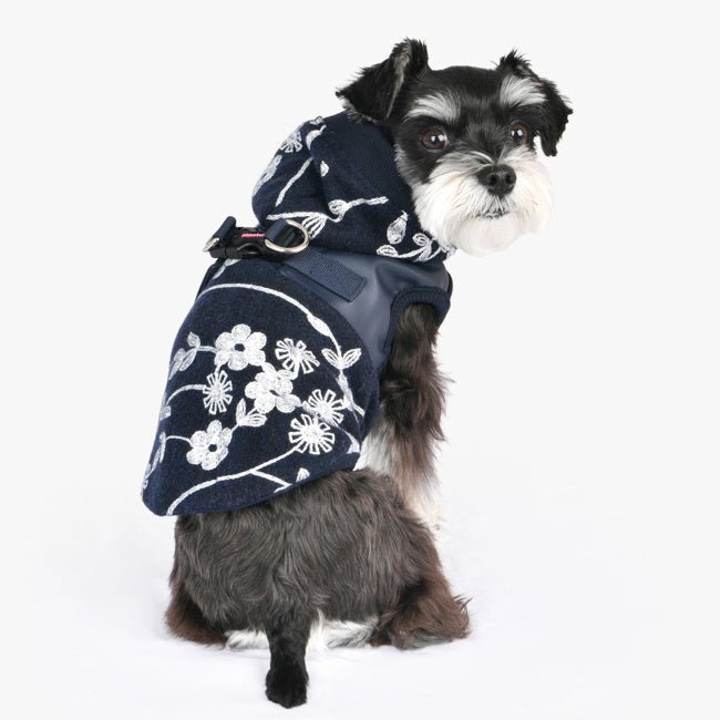 Pinkaholic Celandine winter hooded harness shirt Navy Hondenkleding > Hondentrui Small