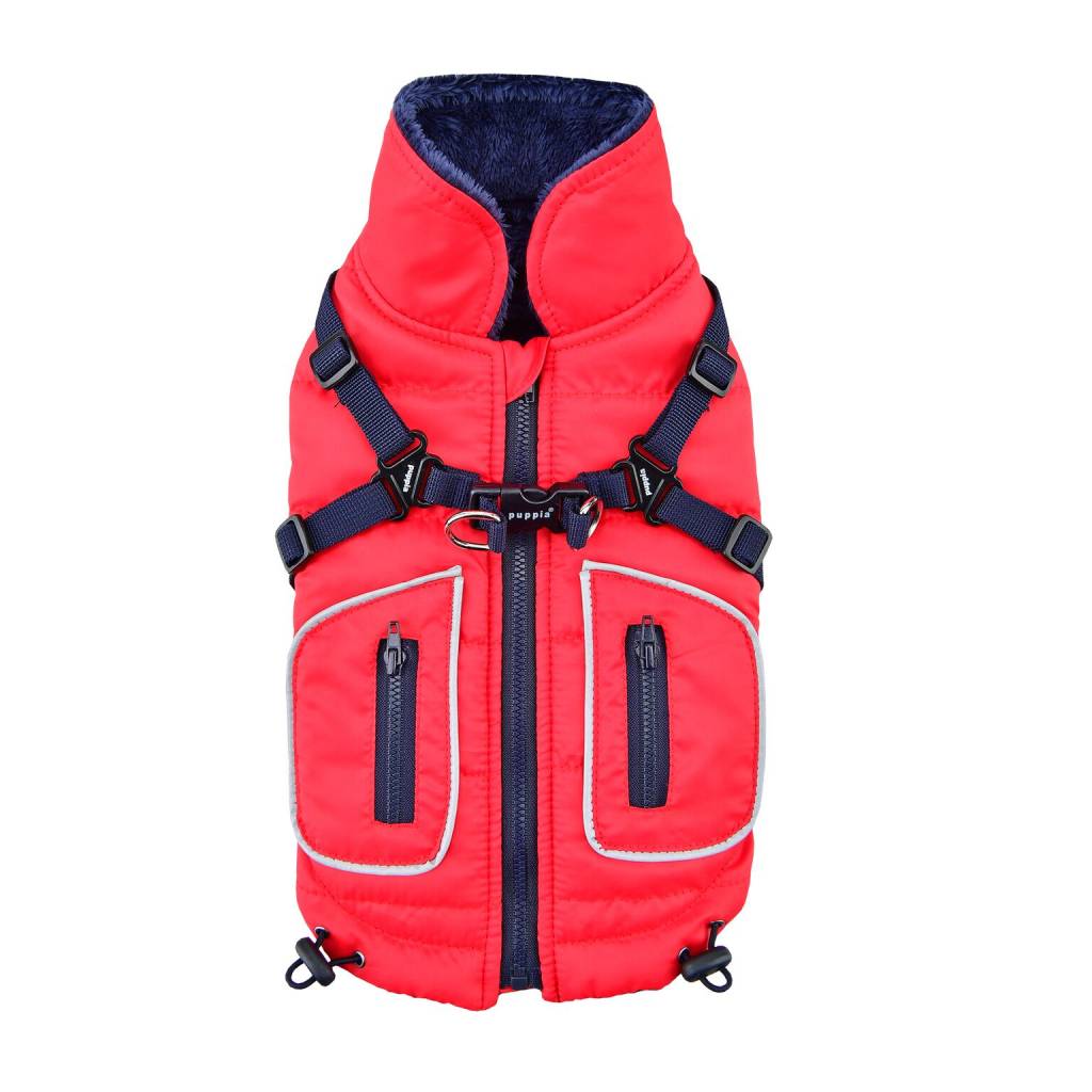 Puppia Pioneer Jacket Red - Premium Hondenkleding > hondenjas from Puppia - Just €54.99! Shop now at Frenkiezdogshop