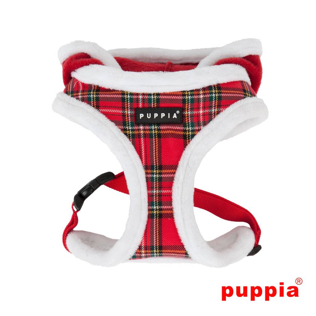Puppia Rudolph Harness A Checkered Red - Premium hondentuig > honden harnas from Puppia - Just €20! Shop now at Frenkiezdogshop