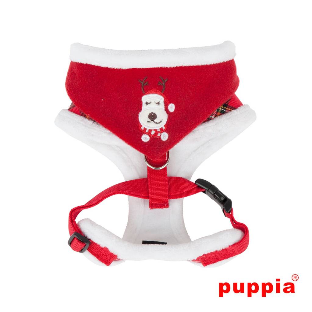 Puppia Rudolph Harness A Checkered Red - Premium hondentuig > honden harnas from Puppia - Just €20! Shop now at Frenkiezdogshop